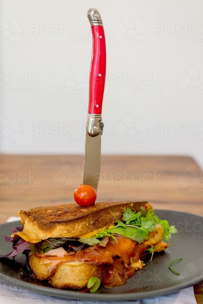 toasted sandwich - Australian Stock Image