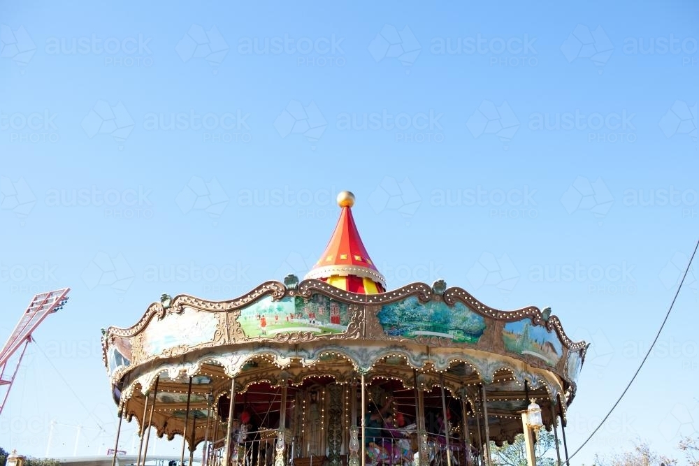 Top of the Carousel at the Sydney Royal Easter Show - Australian Stock Image