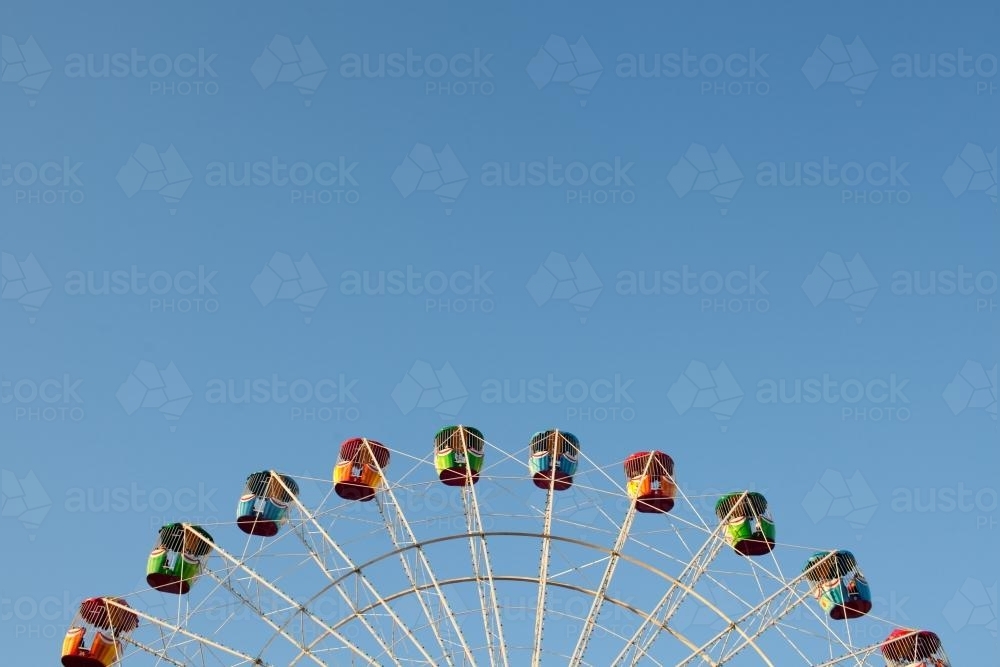 Top of the Ferris Wheel at Sydney Royal Easter Show - Australian Stock Image