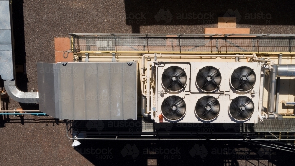 Image of Top shot of a mechanical condenser - Austockphoto