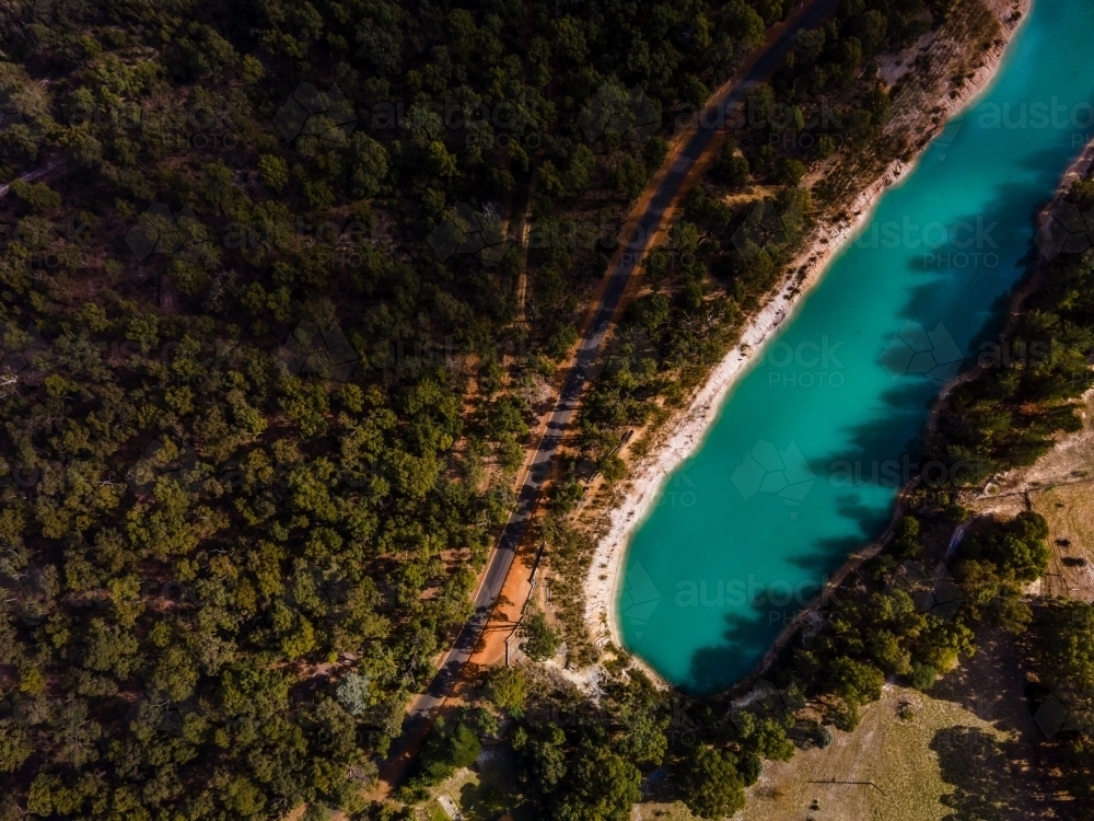 Black Diamond Lake - Australian Stock Image