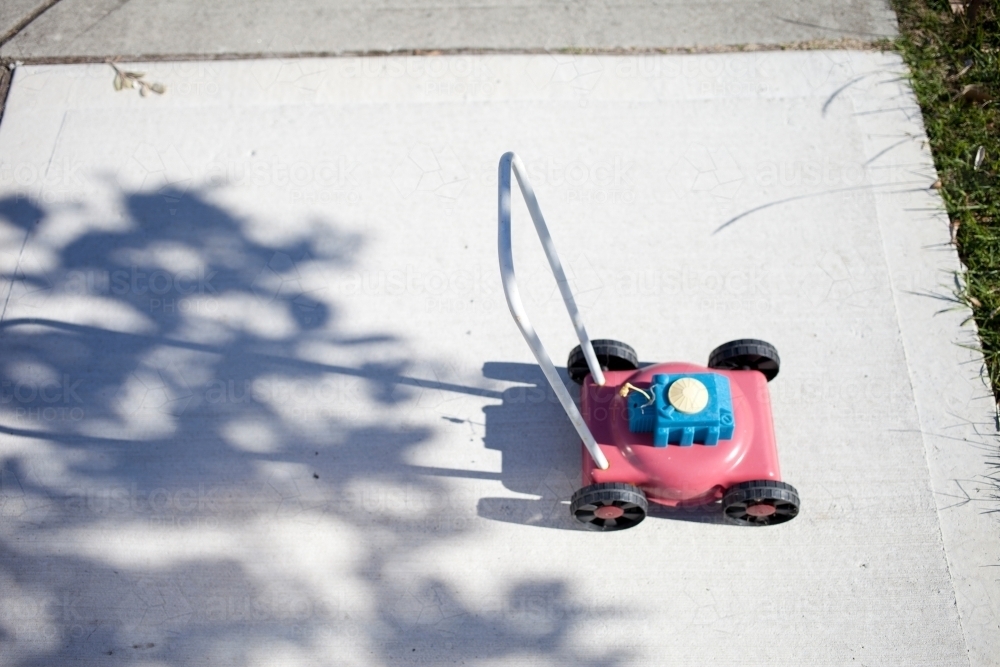 Toy Lawnmower - Australian Stock Image