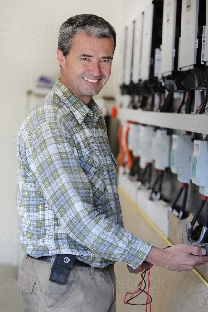 Tradesman at work - Australian Stock Image