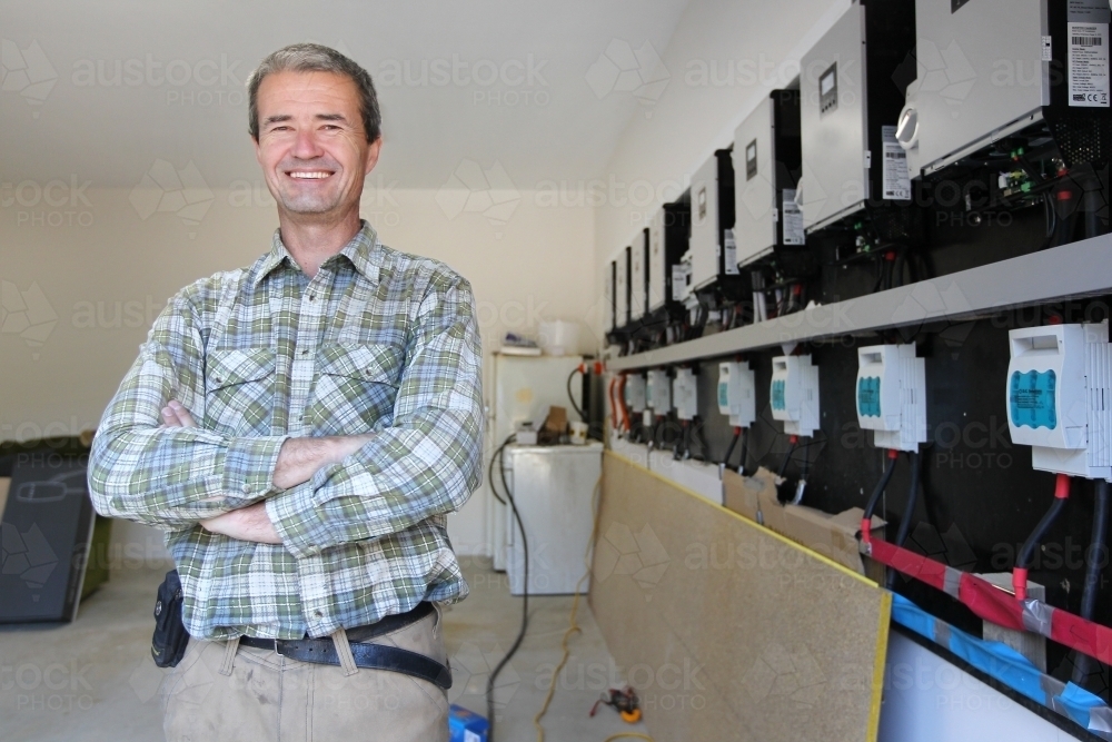 Tradesman at work - Australian Stock Image
