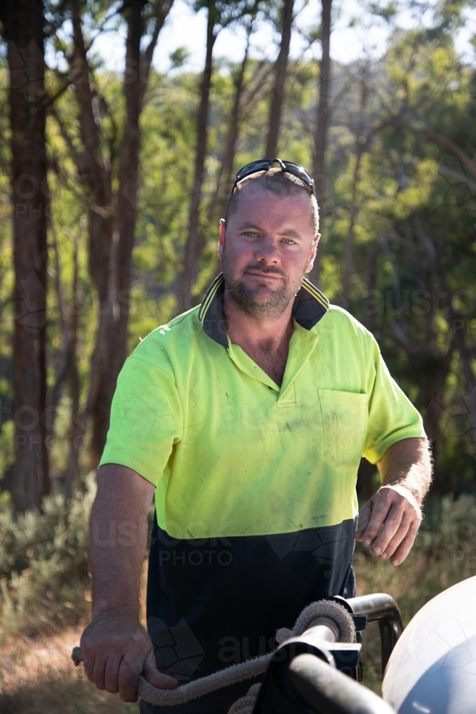 Tradie at work - Australian Stock Image