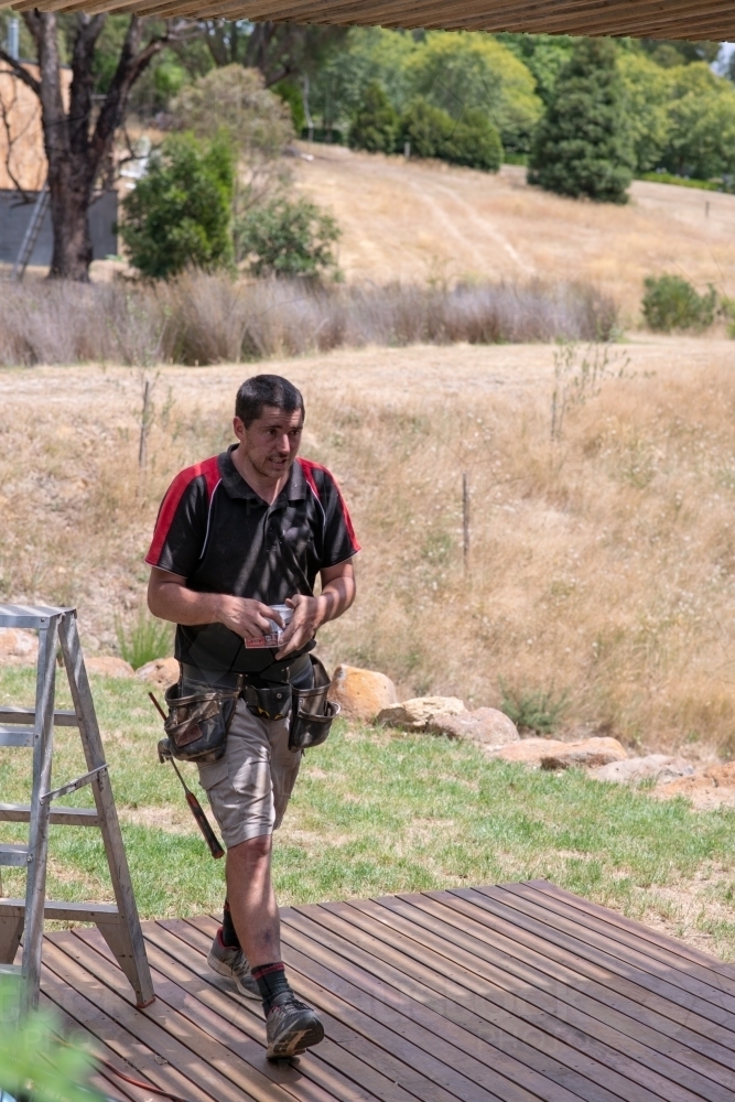 Tradie at work - Australian Stock Image