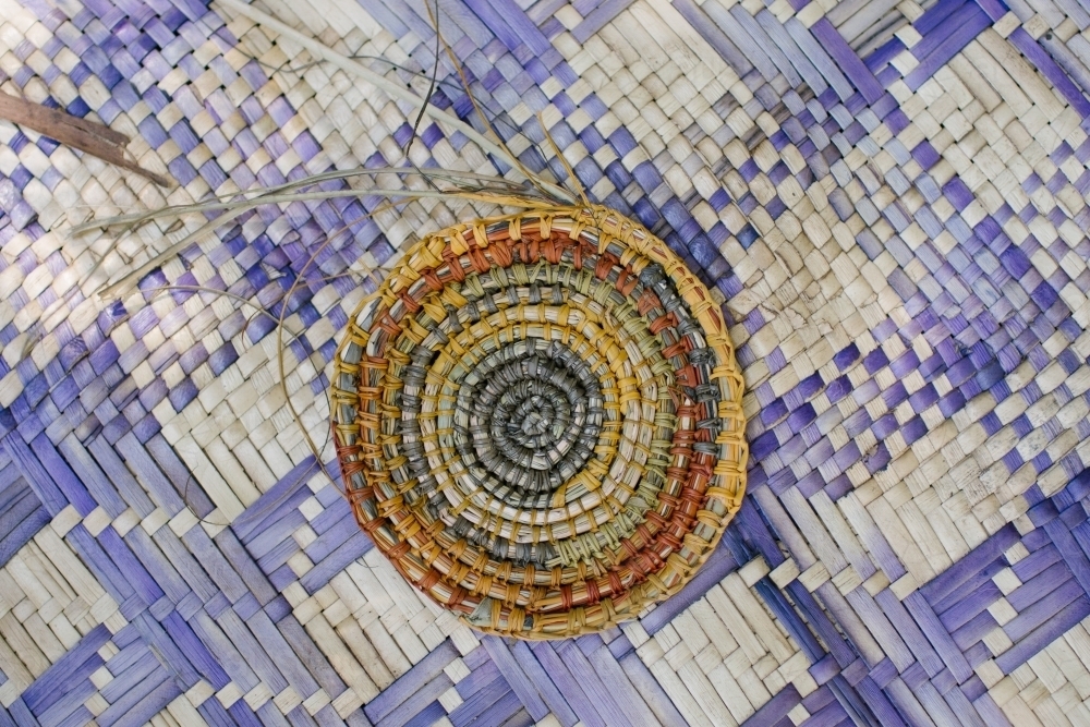 Traditional Weaving - Australian Stock Image