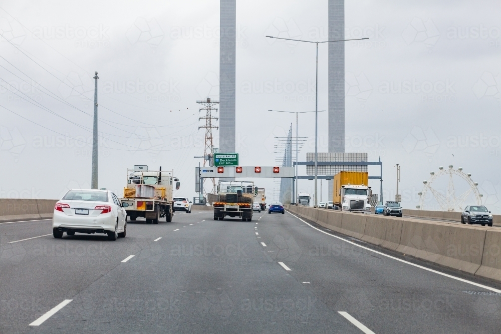 Blte Bridge For Rover Image of Traffic crossing Bolte Bridge in the Melbourne Docklands ...