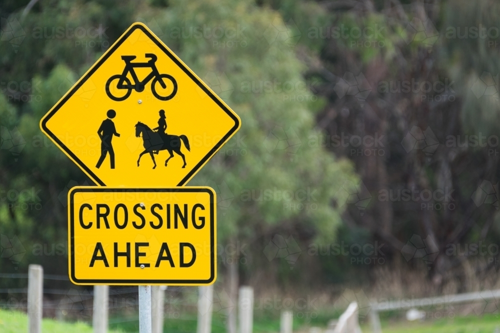 Traffic sign / Road crossing - Australian Stock Image