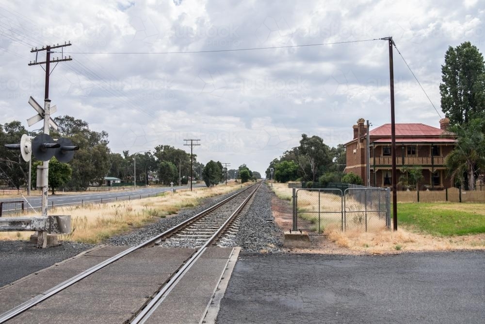 Train Tracks - Australian Stock Image