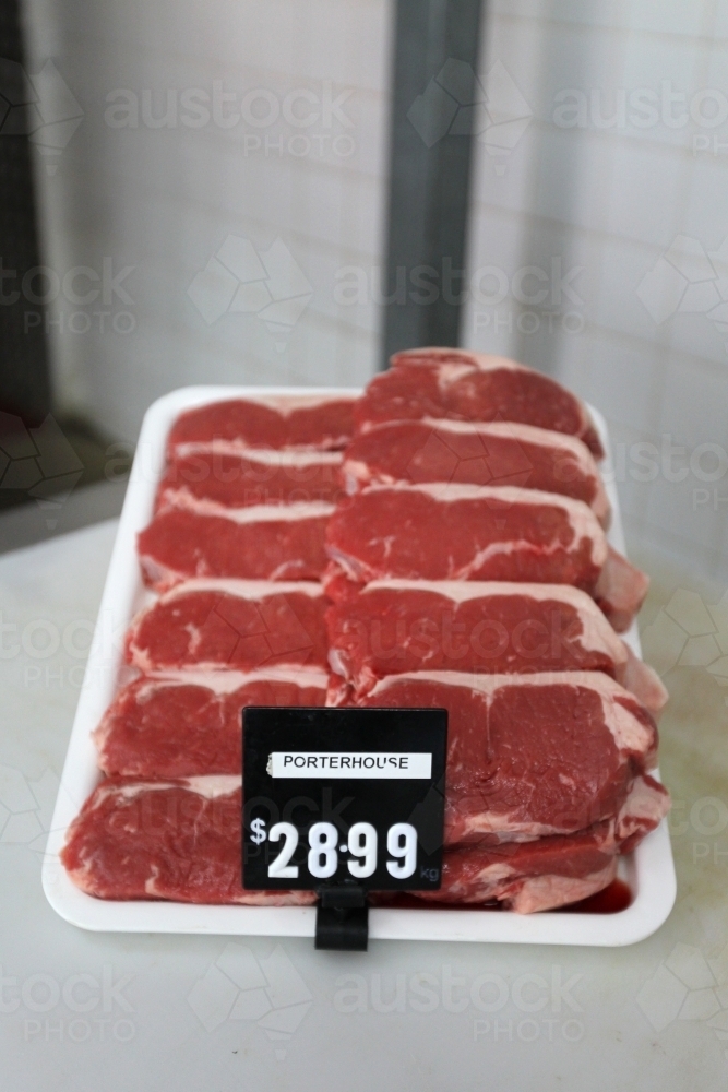 Tray of meat - Australian Stock Image