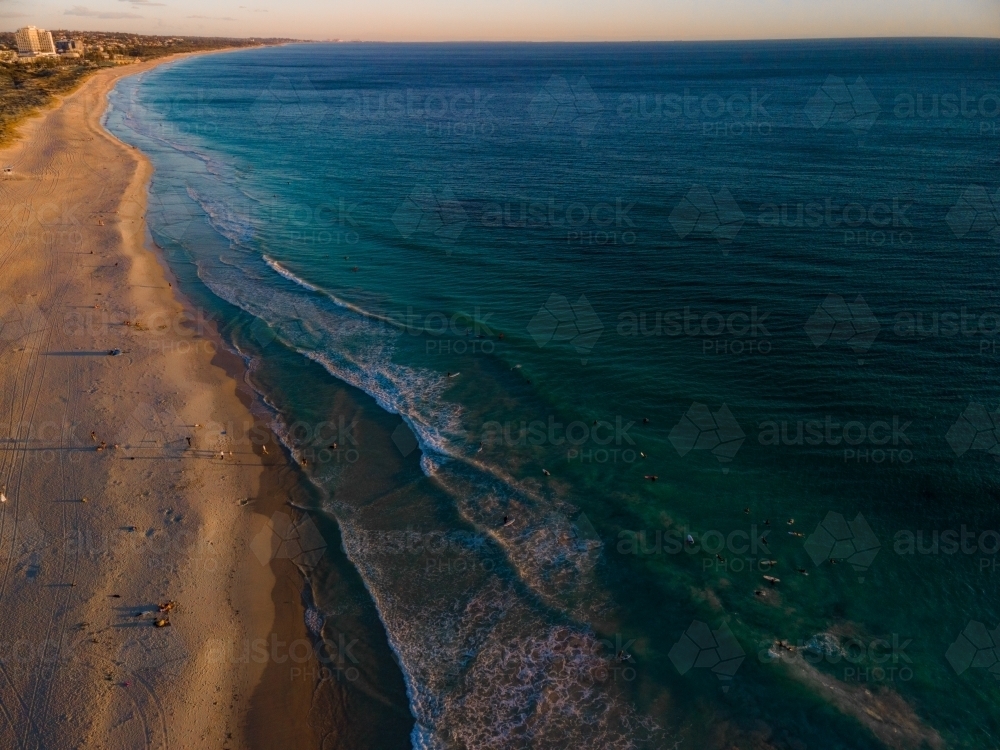 Trigg Beach Golden Hour - Australian Stock Image
