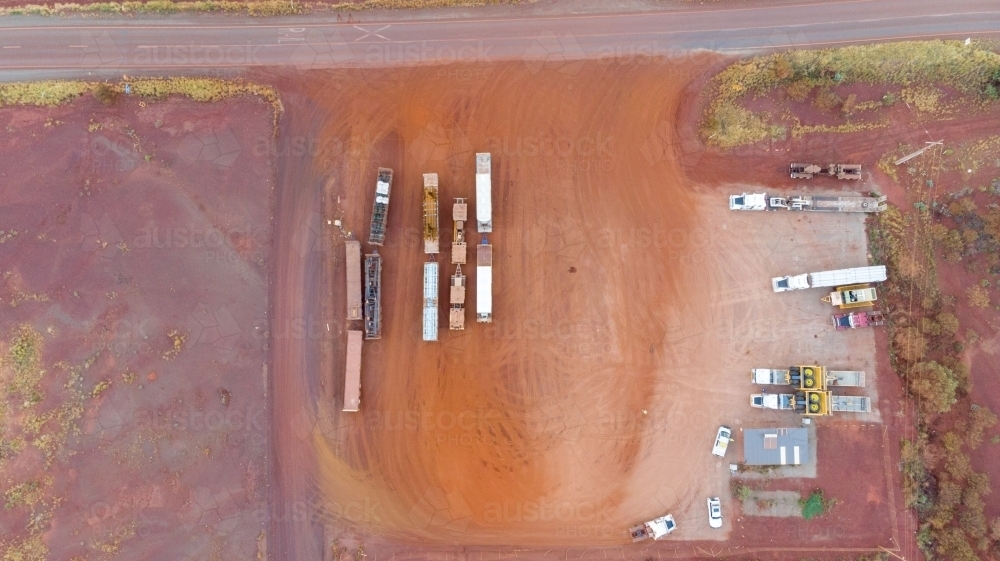 Truck pads Tom Price Western Australia - Australian Stock Image