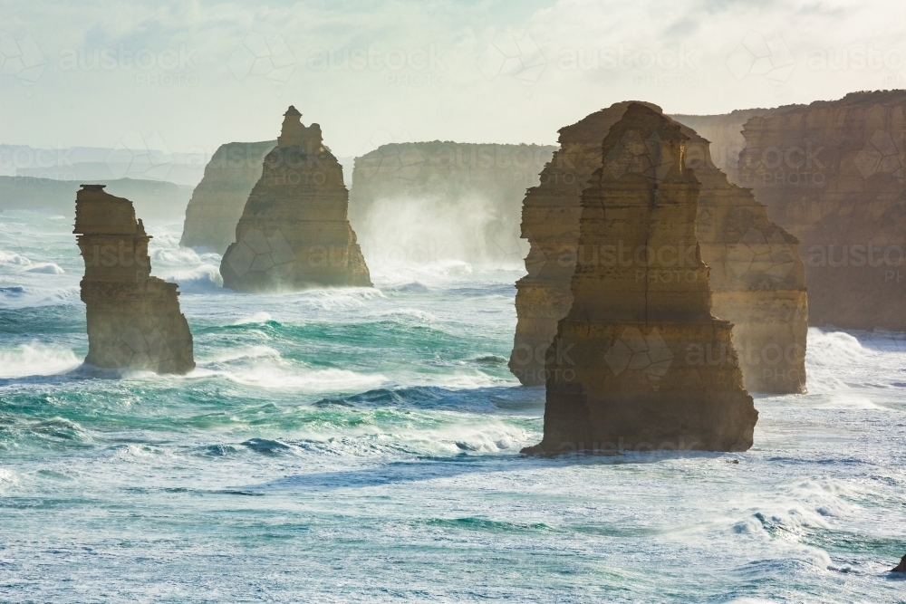 Twelve Apostles Sea Stacks - Australian Stock Image