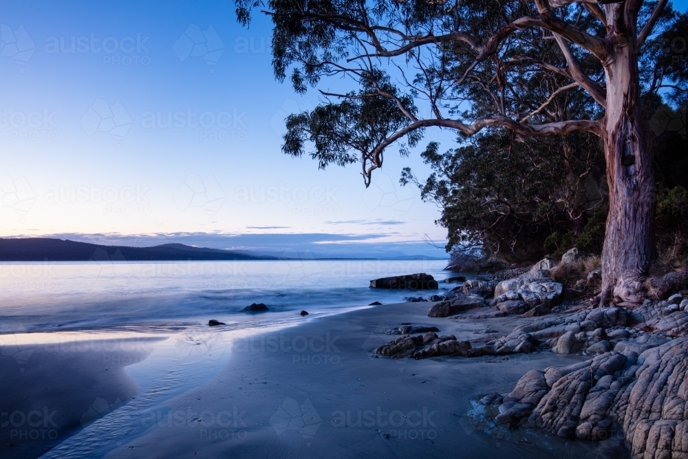 Twilight at Adventure Bay - Australian Stock Image