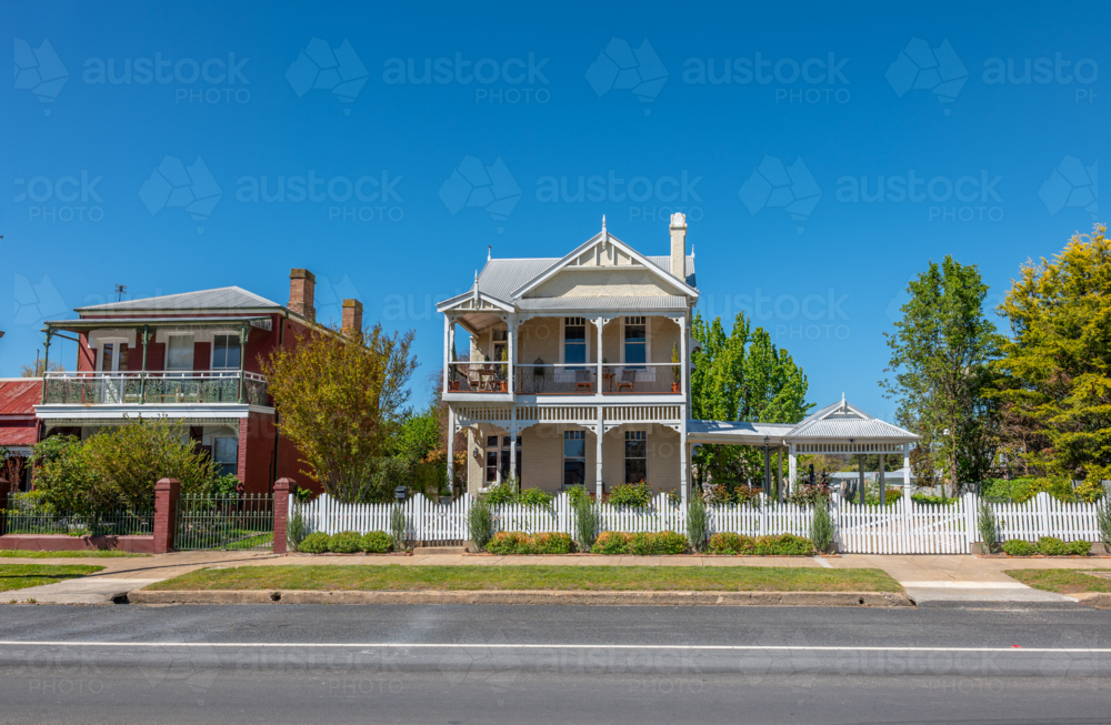 Two storey house in Blaney, Central West, New South Wales - Australian Stock Image