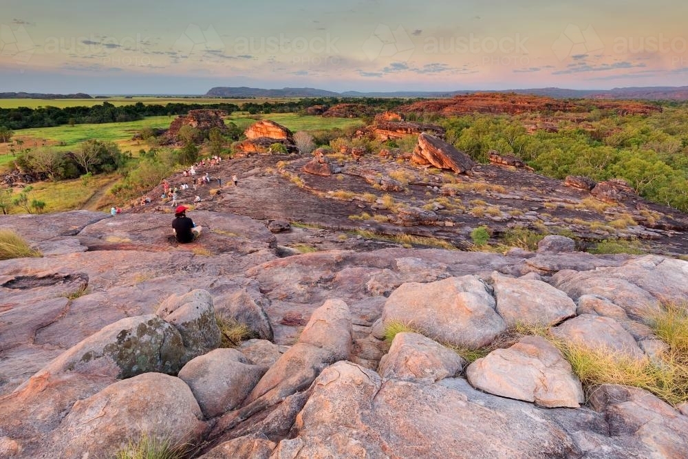 Ubirr Rock Nadab Lookout, Kakadu National Park - Australian Stock Image
