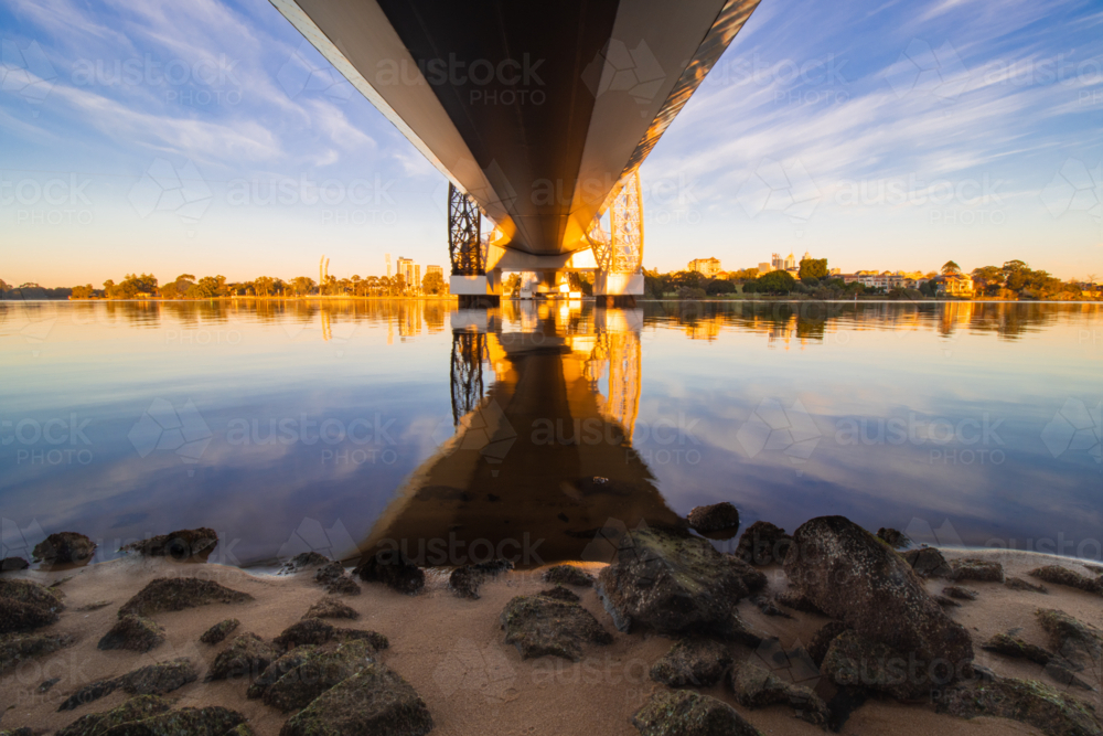 Under Matagarup Bridge - Australian Stock Image