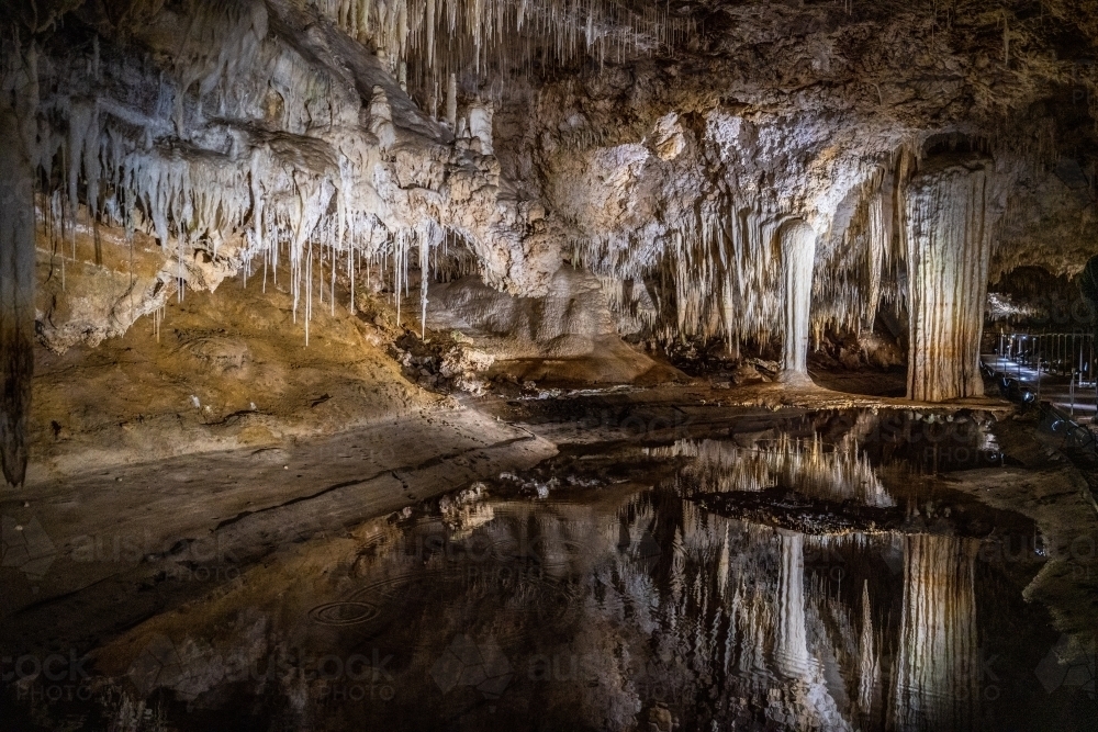 Underground lake in Margaret River - Australian Stock Image