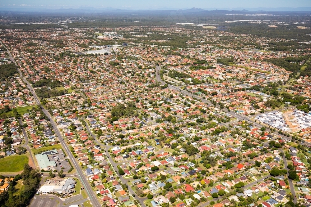 Urban Housing Near Runcorn Brisbane - Australian Stock Image