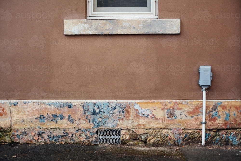 Urban wall streetscape - Australian Stock Image