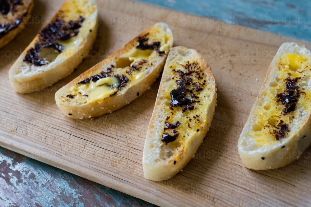 vegemite on toast - Australian Stock Image