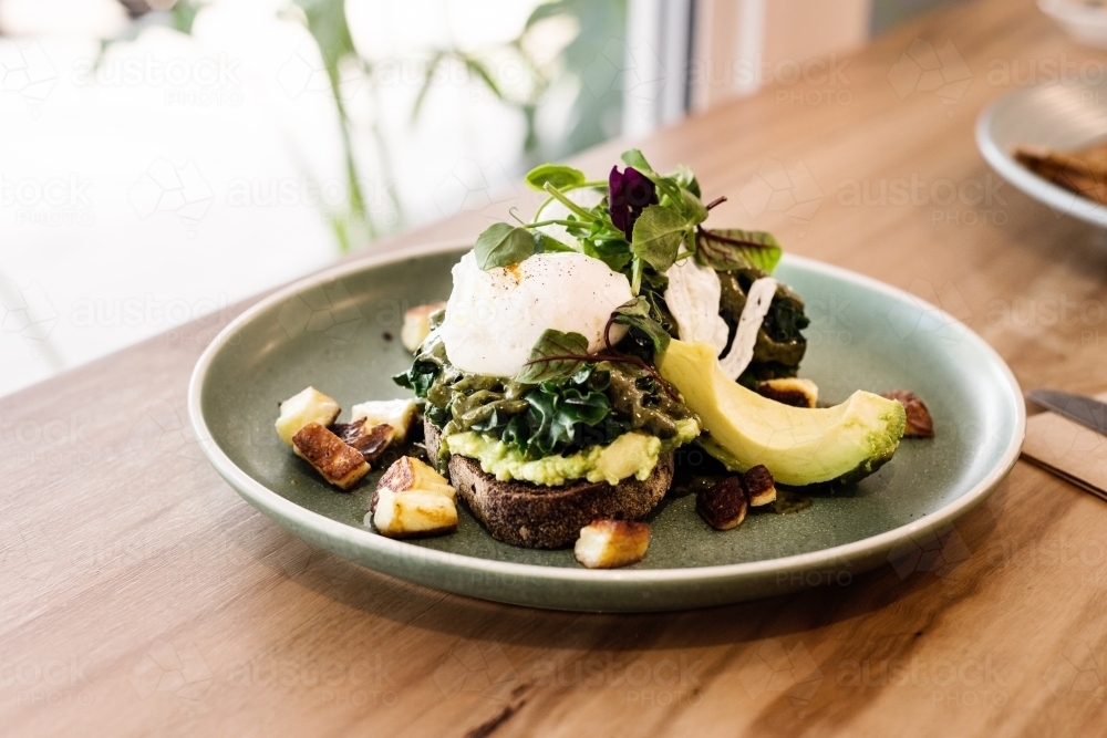 vegetarian breakfast - Australian Stock Image