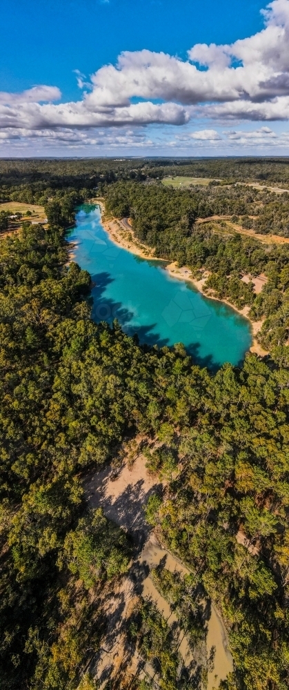 Black Diamond Lake - Australian Stock Image