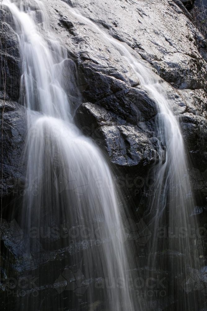 Vertical shot of a waterfall - Australian Stock Image