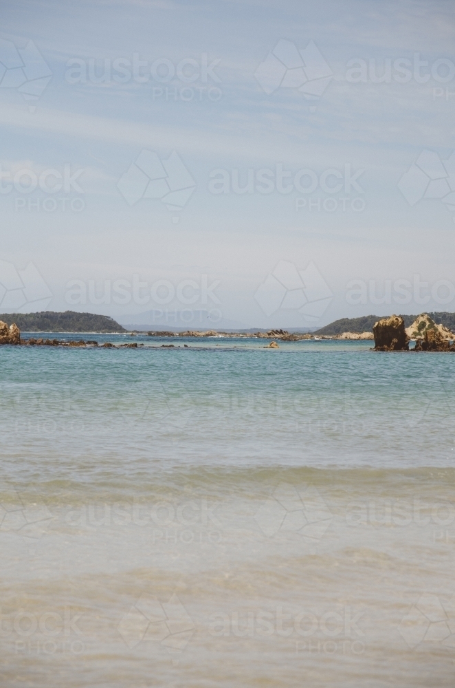 Vertical shot of coastal landscape - Australian Stock Image