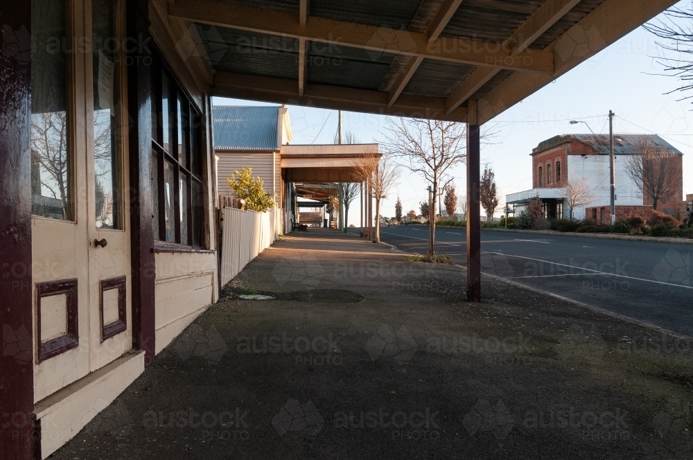 Victorian country town on a rise - Australian Stock Image