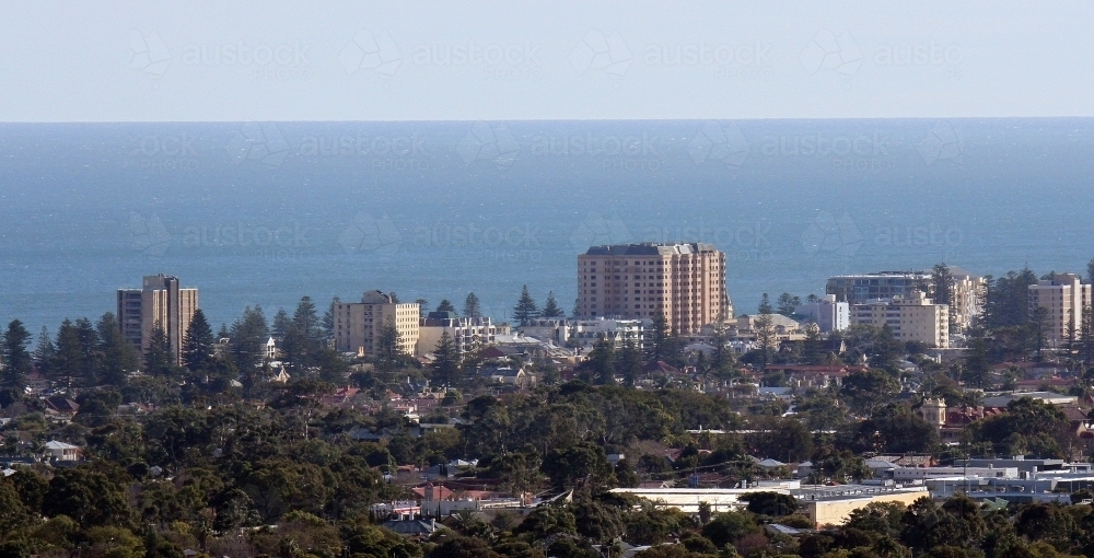 View from Adelaide foothills to the Bay - Australian Stock Image