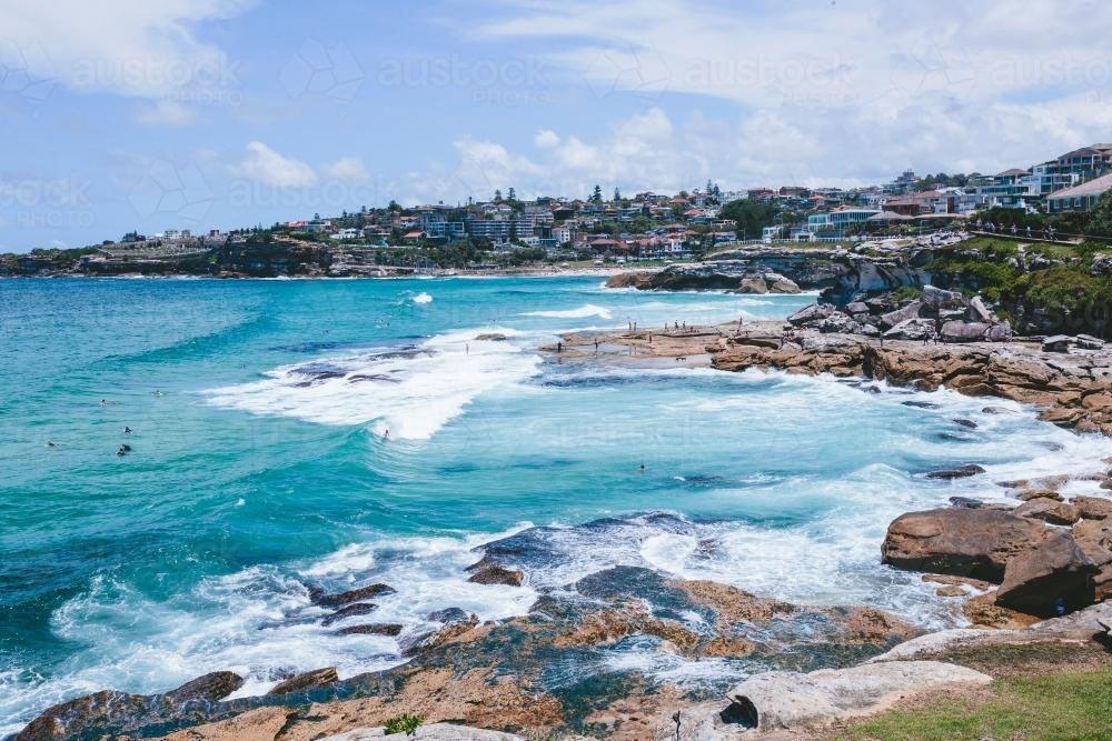 View from Bondi to Bronte walk - Australian Stock Image