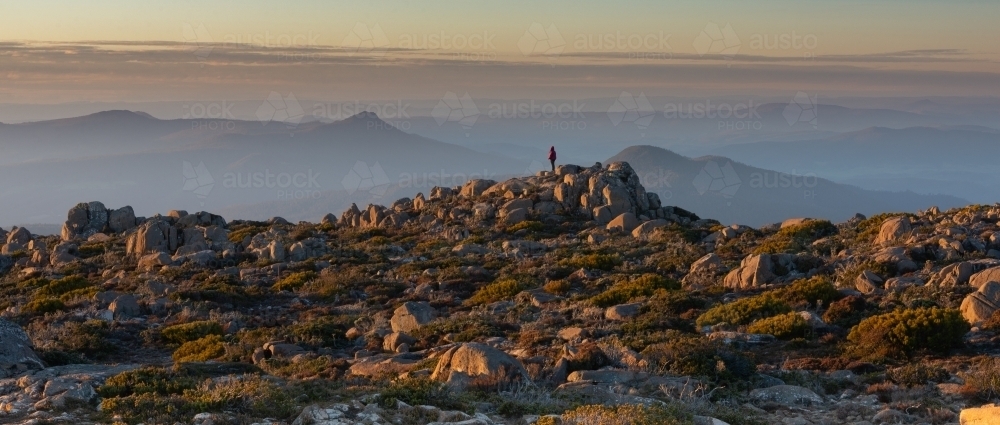 View from Mount Wellington, Tasmania - Australian Stock Image