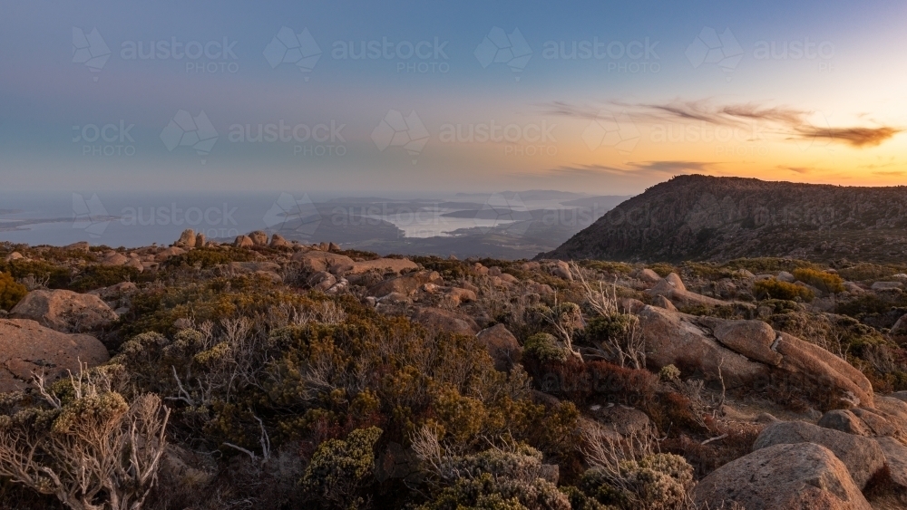 View from Mount Wellington, Tasmania - Australian Stock Image
