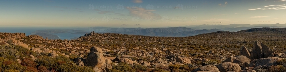 View from Mount Wellington, Tasmania - Australian Stock Image