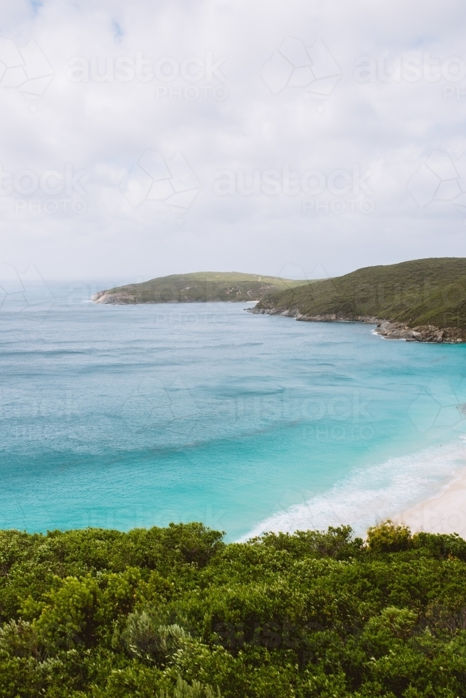 View of a clean and colourful coastline - Australian Stock Image