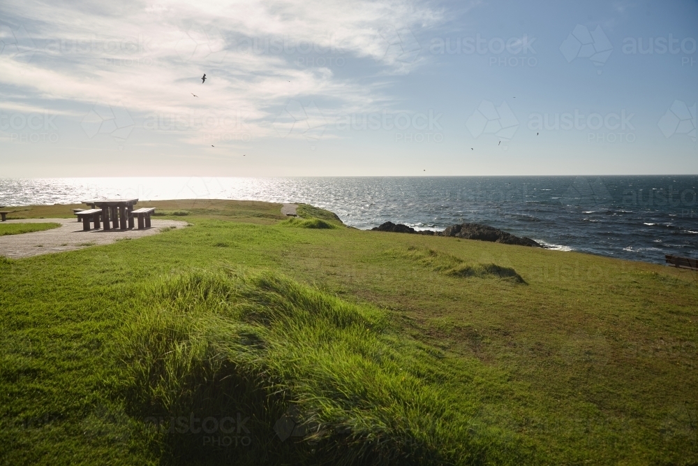 View of coastal headland - Australian Stock Image