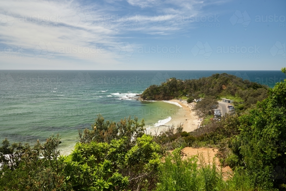 View of coastal headland - Australian Stock Image