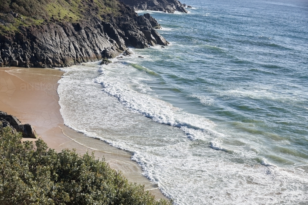 View of coastal headland - Australian Stock Image