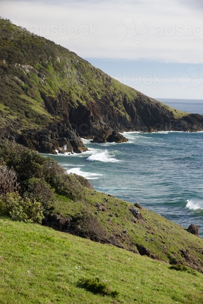 View of coastal headland - Australian Stock Image