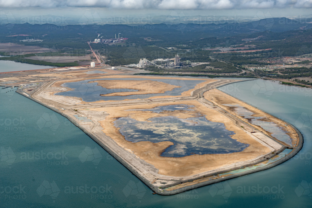 View of Fisherman's landing dredge material reclaimed area - Australian Stock Image