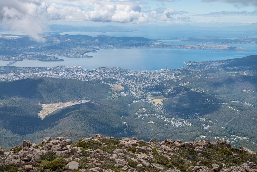View of Hobart - Australian Stock Image