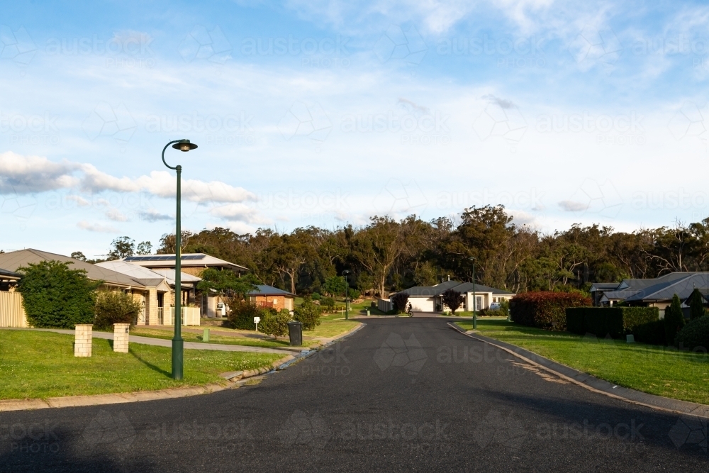 View of urban street in a country town - Australian Stock Image