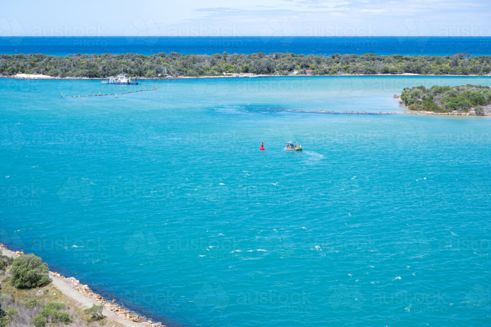 View over Lakes Entrance - Australian Stock Image