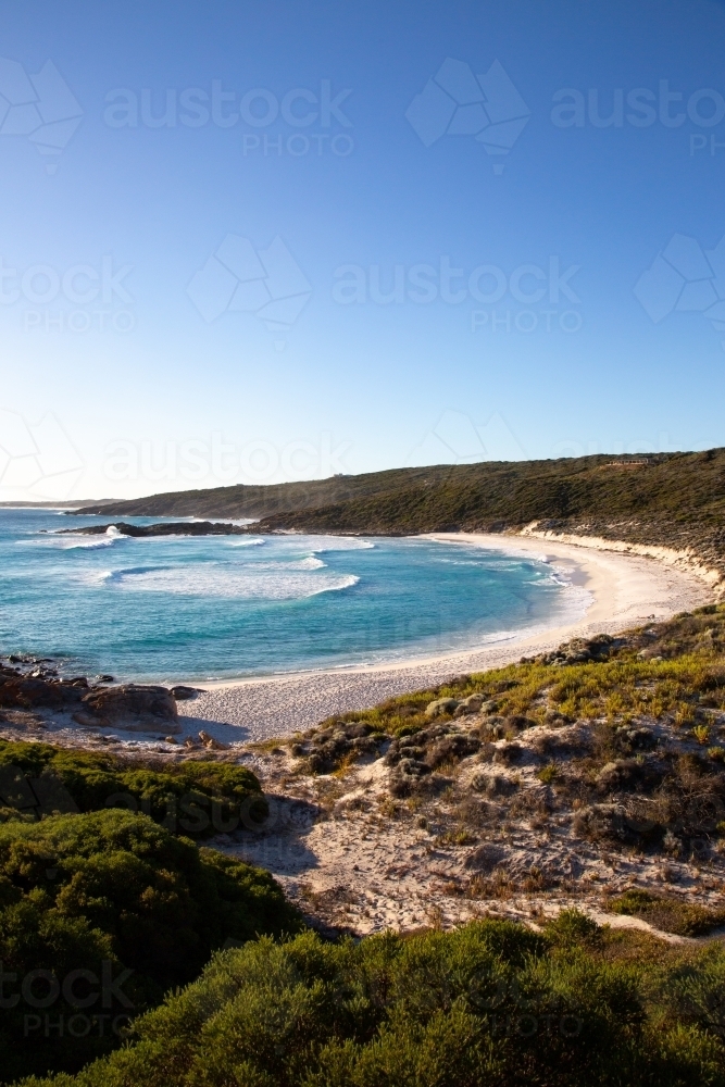 View over Native Dog Beach at Bremer Bay - Australian Stock Image