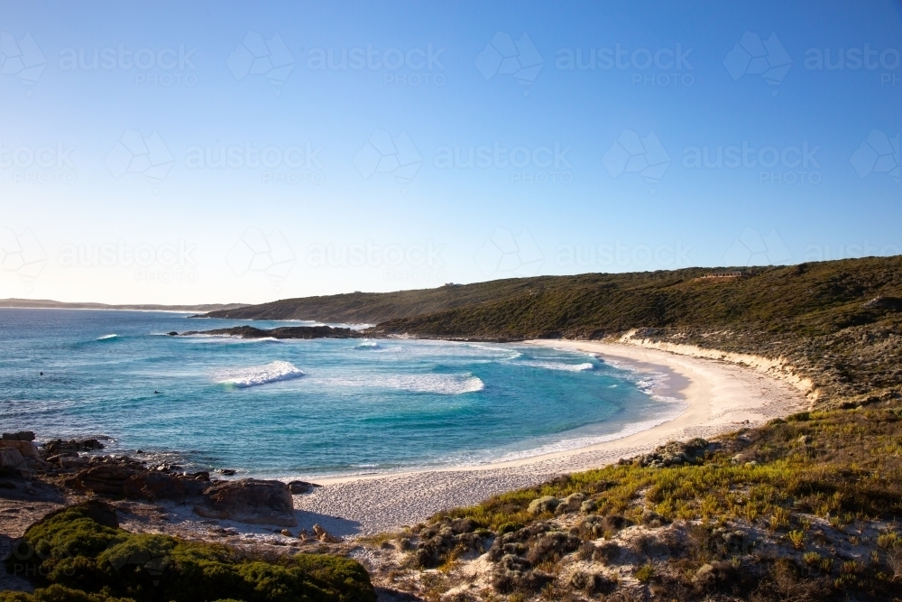 View over Native Dog Beach at Bremer Bay - Australian Stock Image