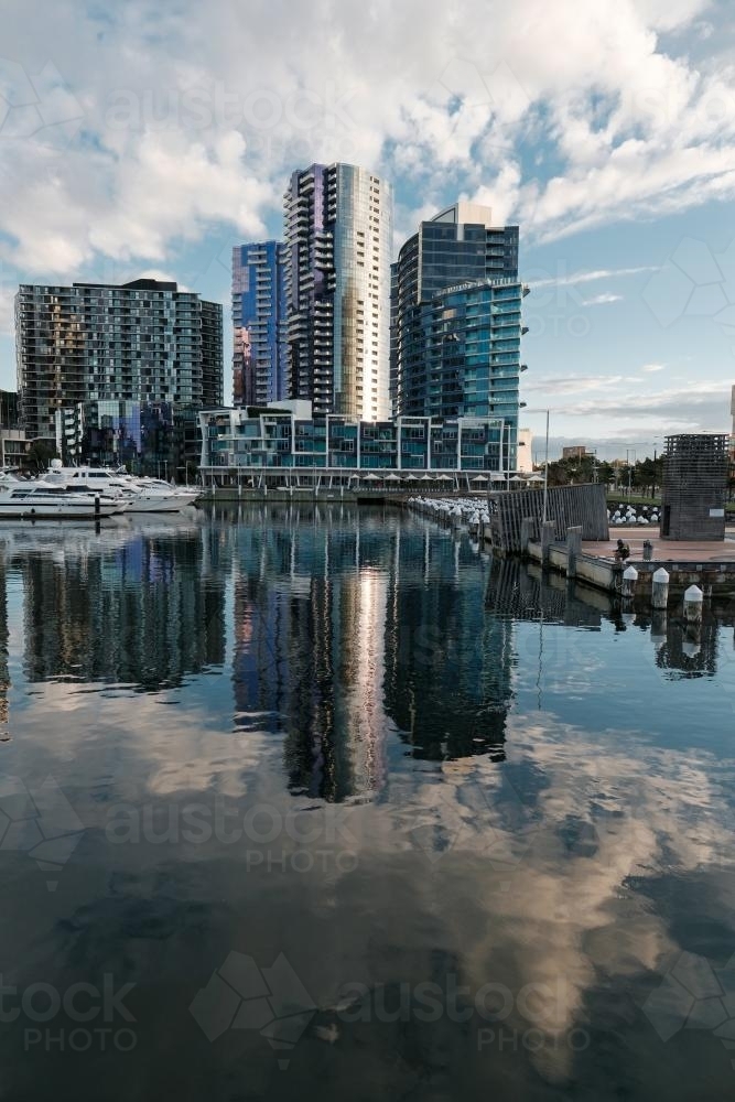 View to the North, Docklands, Victoria Harbour - Australian Stock Image