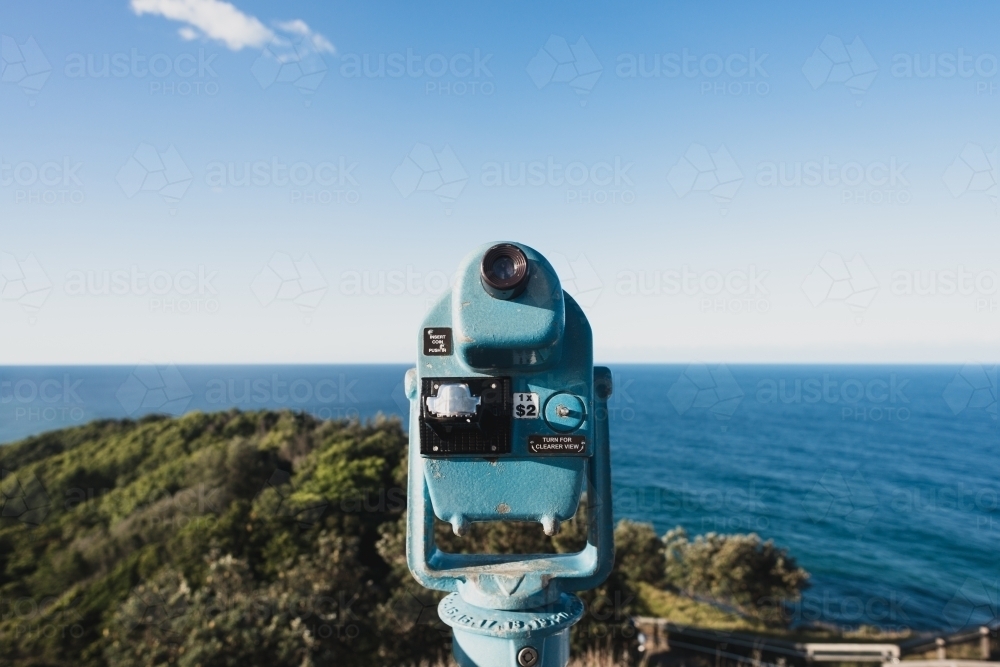 viewfinder at Byron Bay lookout - Australian Stock Image