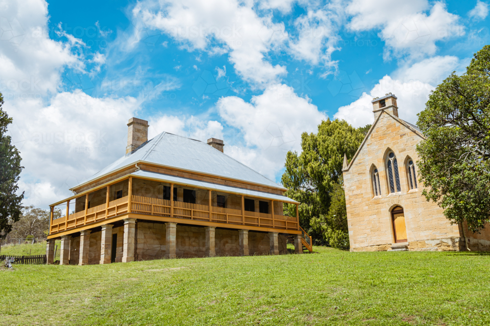 Village buildings - Australian Stock Image